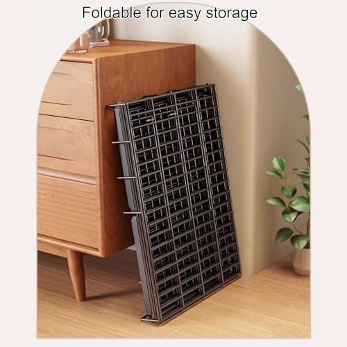 Puppy Crate, pet Playpen, Small Dog cage Indoor, Puppy Kennel, Foldable Home Pet Crate with Tray, Stable and Non-Wobble, Indoor Kennel for Small/Medium/Large Dogs(Black,50 * 33 * 40cm)