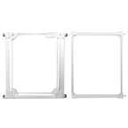 Acrylic Pet Gate for Dogs Clear Safety Gate with Wall Protectors Auto Close Hold Open Guardrail for Stairs Doorways and House Easy Install 85 96.9 x 77cm