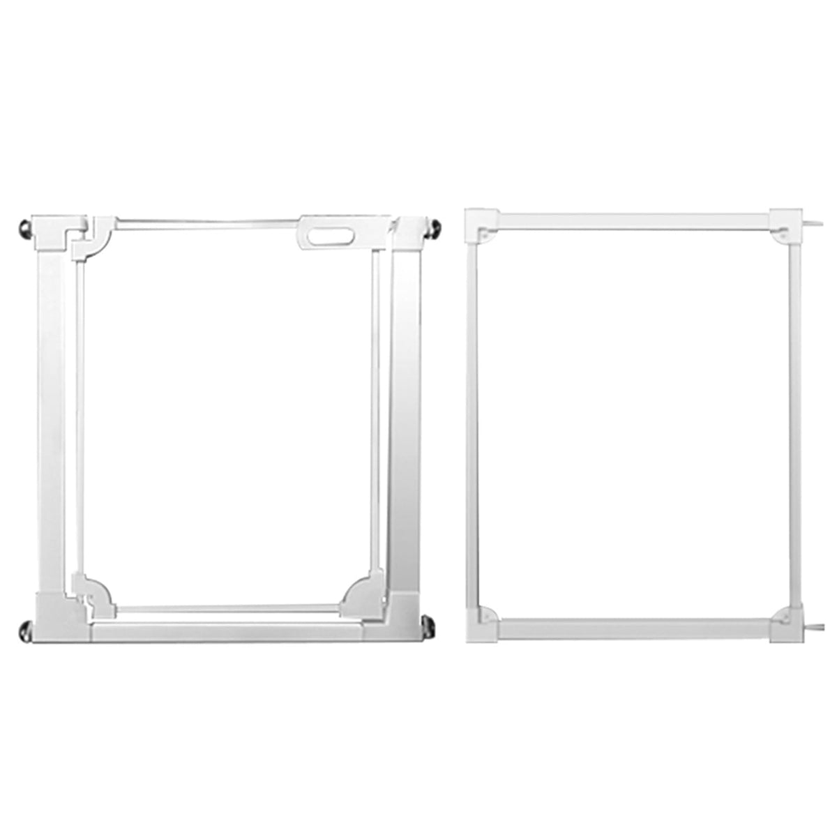 Acrylic Pet Gate for Dogs Clear Safety Gate with Wall Protectors Auto Close Hold Open Guardrail for Stairs Doorways and House Easy Install 85 96.9 x 77cm