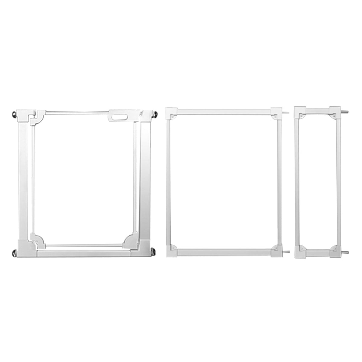Acrylic Pet Gate for Dogs Clear Safety Gate with Wall Protectors Auto Close Hold Open Guardrail for Stairs Doorways and House Easy Install 85 96.9 x 77cm