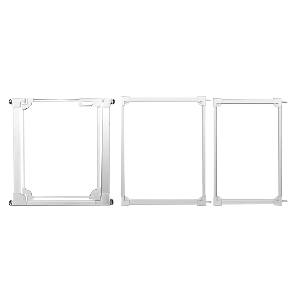 Acrylic Pet Gate for Dogs Clear Safety Gate with Wall Protectors Auto Close Hold Open Guardrail for Stairs Doorways and House Easy Install 85 96.9 x 77cm