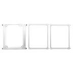 Acrylic Pet Gate for Dogs Clear Safety Gate with Wall Protectors Auto Close Hold Open Guardrail for Stairs Doorways and House Easy Install 85 96.9 x 77cm