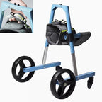 Adjustable Dog Wheelchair for Front Leg Support, Lightweight Aluminum Alloy Pet Cart with EVA Wheels, Assist Injured or Paralyzed Dogs in Rehabilitation and Mobility Training