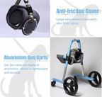 Adjustable Dog Wheelchair for Front Leg Support, Lightweight Aluminum Alloy Pet Cart with EVA Wheels, Assist Injured or Paralyzed Dogs in Rehabilitation and Mobility Training