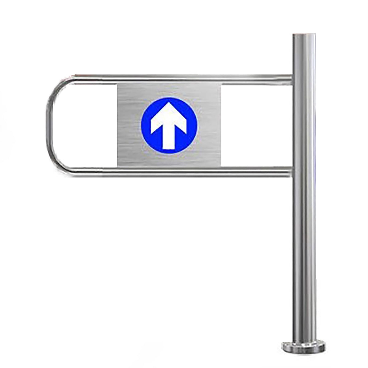 Metal Swing Gate - Safety Guardrail for Supermarkets and Offices, Entrance Barrier for Libraries and Stores