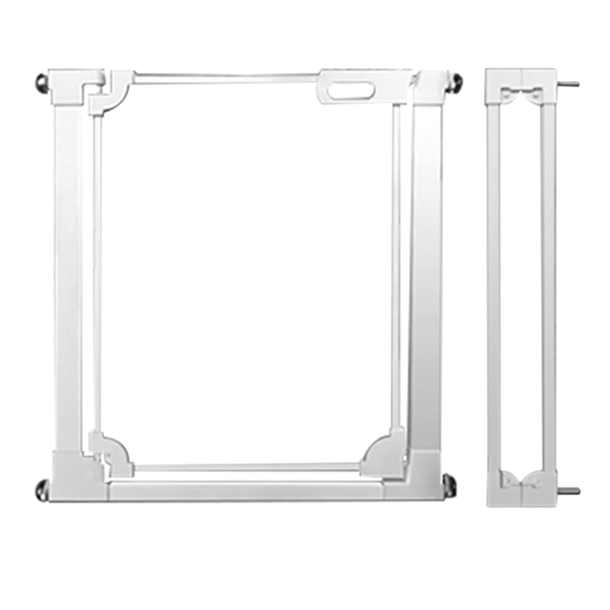 Acrylic Pet Gate for Dogs Clear Safety Gate with Wall Protectors Auto Close Hold Open Guardrail for Stairs Doorways and House Easy Install 85 96.9 x 77cm