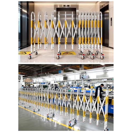 Stainless Steel Retractable Security Gate 360 Swivel Wheels - 1.2x10m