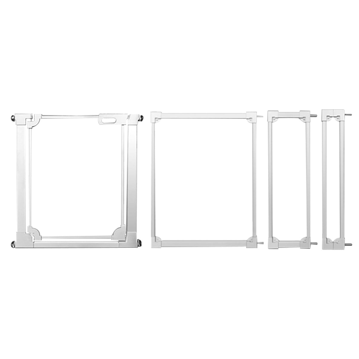 Acrylic Pet Gate for Dogs Clear Safety Gate with Wall Protectors Auto Close Hold Open Guardrail for Stairs Doorways and House Easy Install 85 96.9 x 77cm