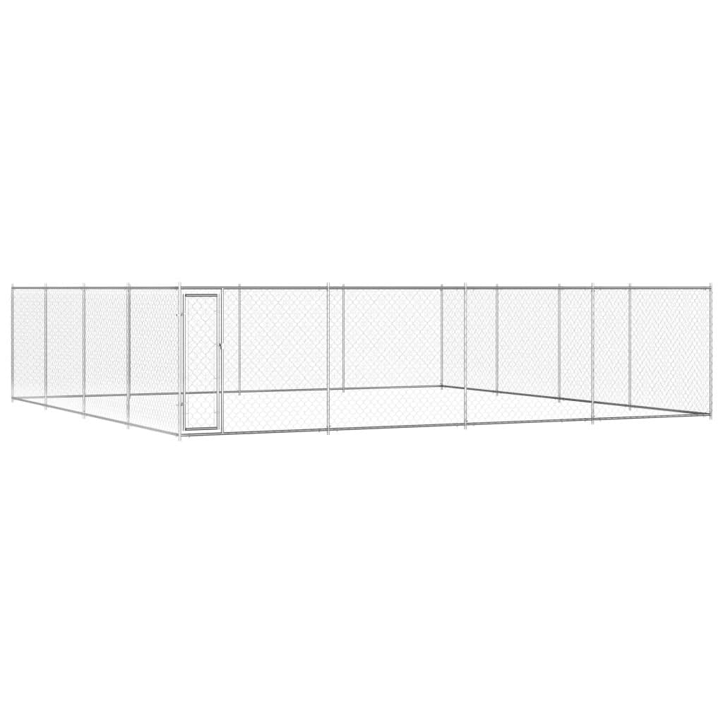 SKM Outdoor Dog Kennel Galvanised Steel 299.2"x299.2"x72.8"