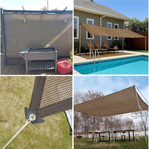 90% Shade Cloth for Greenhouses, Patios & Dog Kennels - Sunblock Mesh Tarp for Outdoor Plants & Pergolas - Sizes: 1x4m, 2x6m, 4x7m, 6x10m, 8x12m (2mx3.0m)