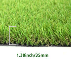 7FT x 62FT Artificial Turf 1.38inch Simulated Synthetic Fake Grass with Drainage Holes, Reusable Grass Urinal for Dogs, Backyard Lawn Rug Doormat Decorations, Custom