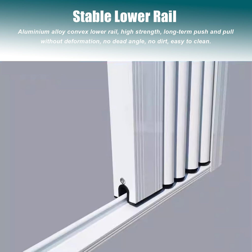 Aluminium Alloy Folding Window Bars for Security – Burglar-Resistant Design for Sliding Doors & Windows, Pet Protection for Cats & Dogs (W48xH71in/120x180cm)