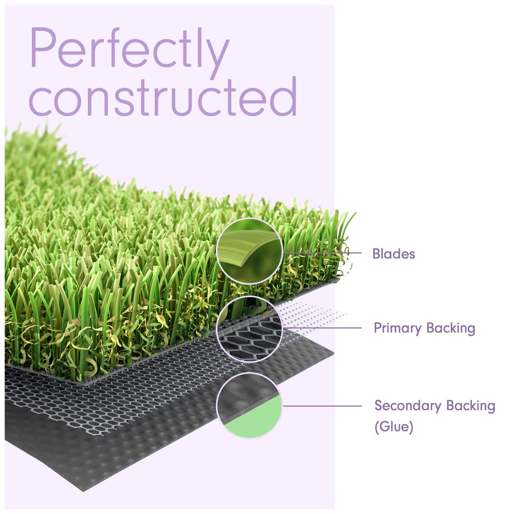 15 x 21 Feet Artificial Grass Mat for Dogs [Deluxe Realistic Synthetic Pet Turf Rug, Fake Grass Carpet for Puppy Potty Training Patch, Indoor or Outdoor Pee Pads]