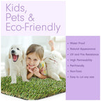 15 x 21 Feet Artificial Grass Mat for Dogs [Deluxe Realistic Synthetic Pet Turf Rug, Fake Grass Carpet for Puppy Potty Training Patch, Indoor or Outdoor Pee Pads]