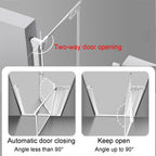 Acrylic Pet Gate for Dogs Clear Safety Gate with Wall Protectors Auto Close Hold Open Guardrail for Stairs Doorways and House Easy Install 85 96.9 x 77cm