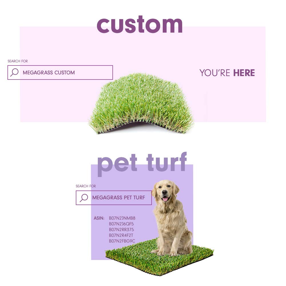 15 x 21 Feet Artificial Grass Mat for Dogs [Deluxe Realistic Synthetic Pet Turf Rug, Fake Grass Carpet for Puppy Potty Training Patch, Indoor or Outdoor Pee Pads]