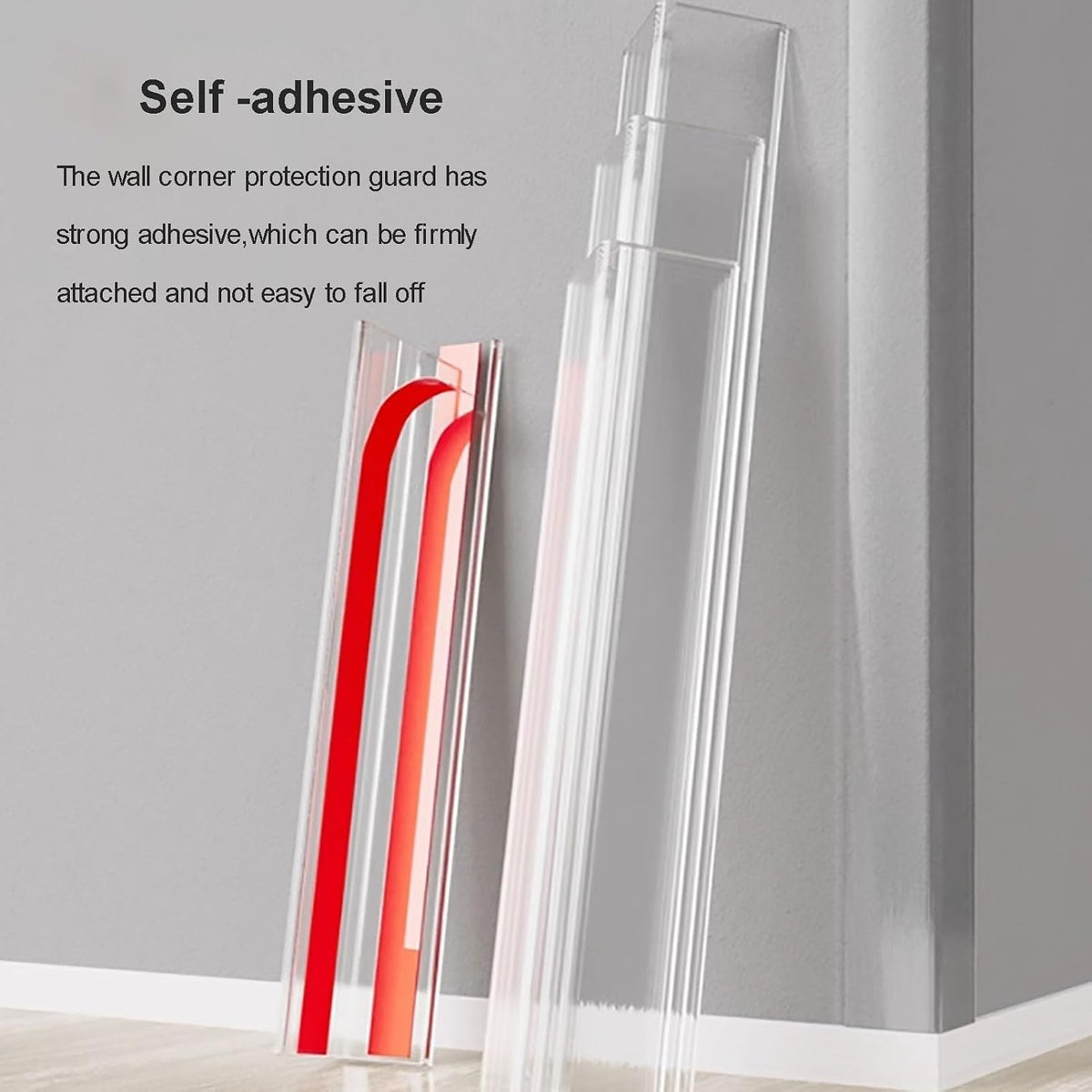 8ft Self-Adhesive Wall Corner Protector, 90° Edge Molding Bumper