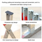 Barriers, Expandable Metal Barricade Safety Barrier Gate Flexible Stainless Steel Outdoor Driveway Garage Door School Farmland Closed Barricade Gate Adjustable Traffic,47.25x236.23in