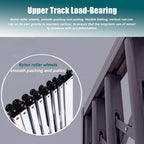 Aluminium Alloy Folding Window Bars for Security – Burglar-Resistant Design for Sliding Doors & Windows, Pet Protection for Cats & Dogs (W48xH71in/120x180cm)