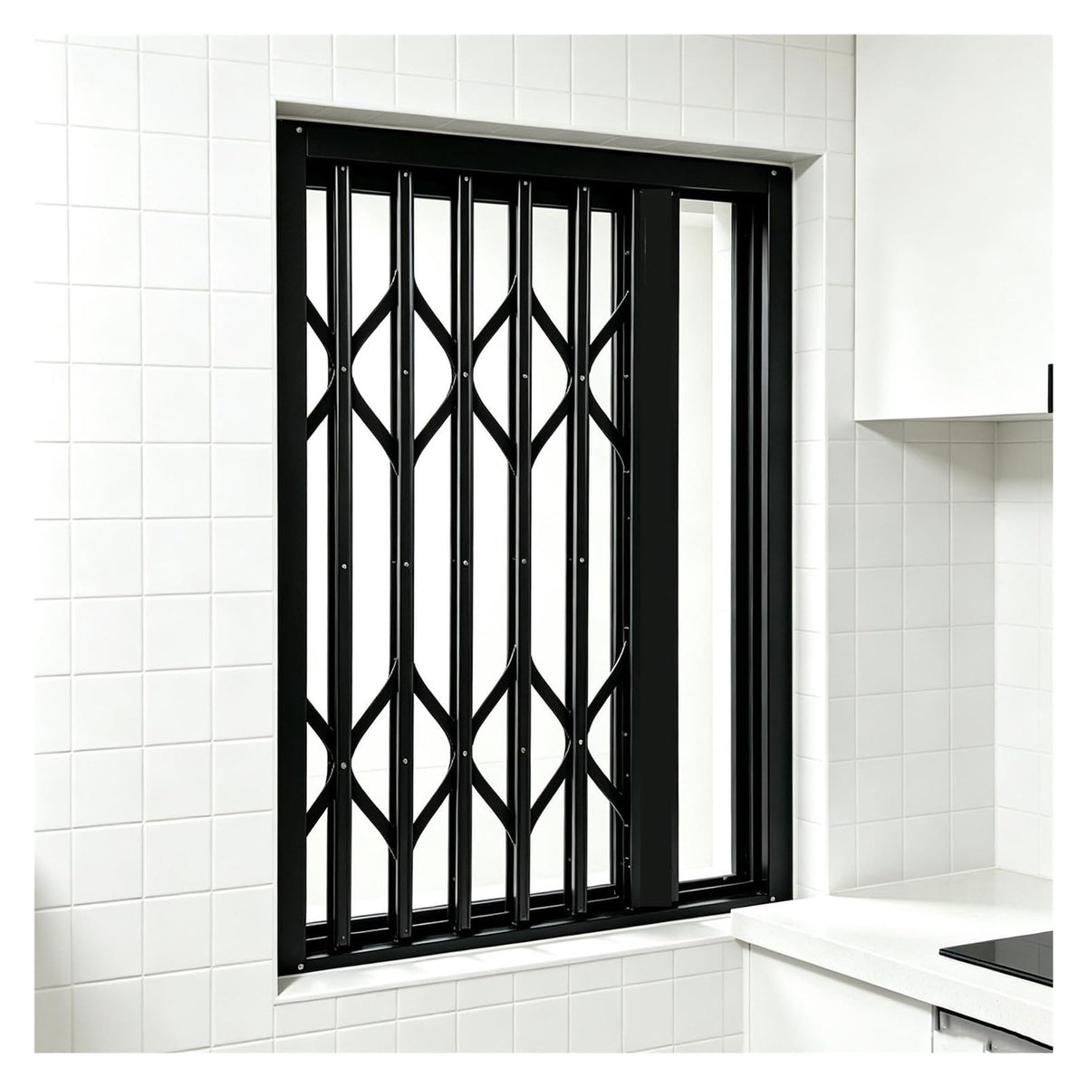 Kitchen Child Security Retractable Window/Gate Bar