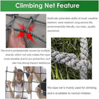 Kids Climbing Safety Net for Stairs Balcony & PlaygroundFall Protection Mesh for Indoor & Outdoor Garden FencingDurable Safety Netting for Kids