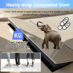 Flush Floor Cellar Gate with Hinged, Invisible Trap Door for Wood Flooring, Interior Crawl Space Access Panel for Home Renovation(60X29in/1520X740mm)