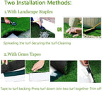 Artificial Grass for Dogs Indoor Outdoor Rug Carpet Customized Sizes Fake Grass for Pets, Realistic Artificial Turf Rug for Patio, Blade Height 1.38 Inch 11Feet X 38Feet