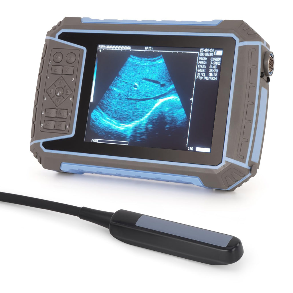 2026 Veterinary Ultrasound Machine for Pregnancy 5.7” HD Display Beginner Vet Handheld Scanner for Cattle, Horse, Pigs, Sheep, Cats, Dogs, Rabbit, Fish