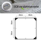 90% Shading Rate 49x56 FT Gray Shade Cloth,UV Resistant Durable Mesh Tarp with Grommets&Reinforced Edges, Shade Net Using for Plants Cover, Greenhouse, Dog Kennel, Patio, Chicken House