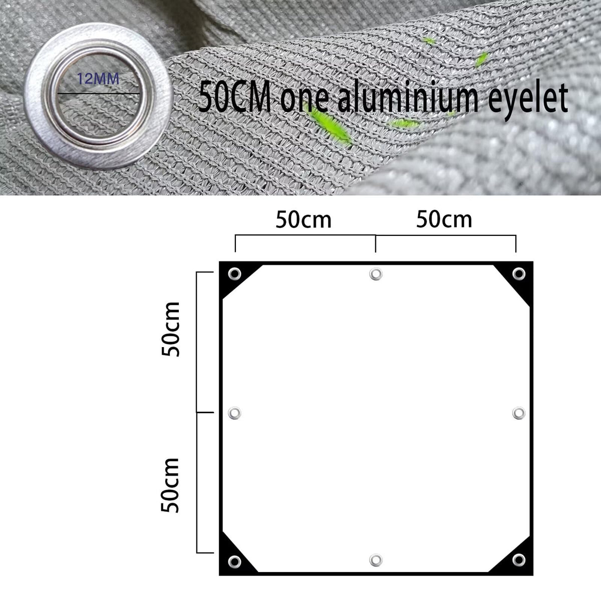 90% Shading Rate 49x56 FT Gray Shade Cloth,UV Resistant Durable Mesh Tarp with Grommets&Reinforced Edges, Shade Net Using for Plants Cover, Greenhouse, Dog Kennel, Patio, Chicken House