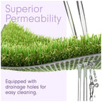 15 x 21 Feet Artificial Grass Mat for Dogs [Deluxe Realistic Synthetic Pet Turf Rug, Fake Grass Carpet for Puppy Potty Training Patch, Indoor or Outdoor Pee Pads]