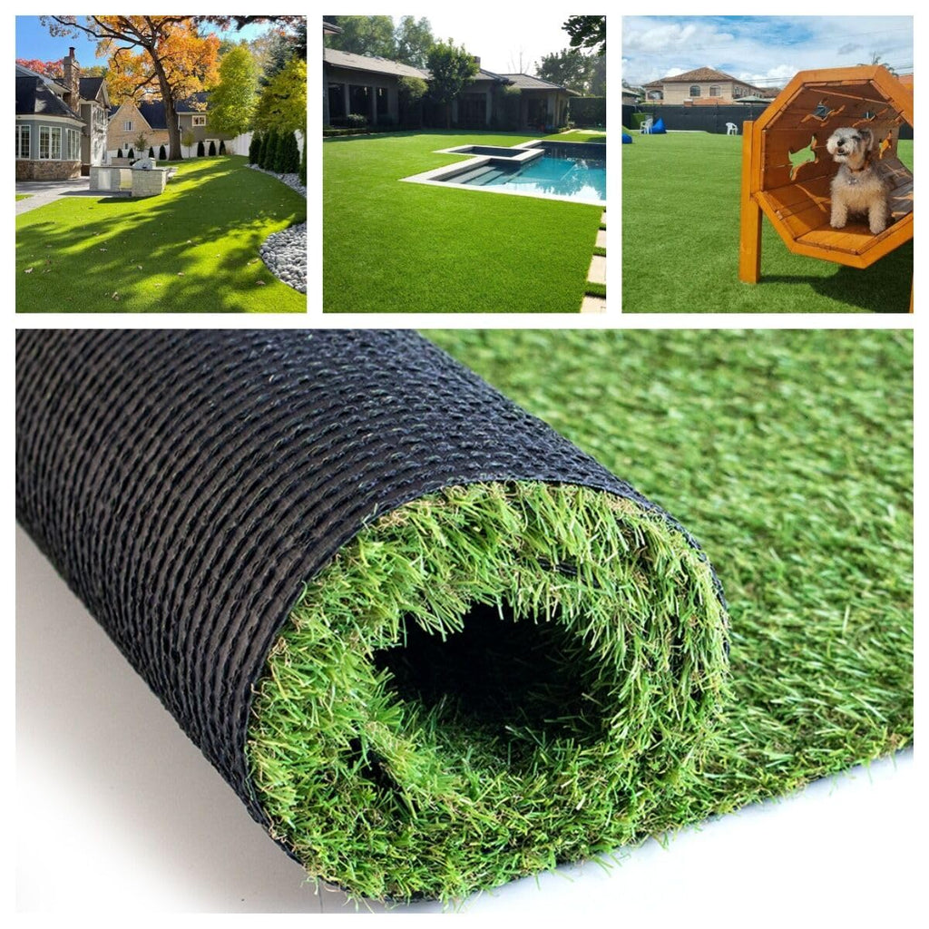 ALTRUISTIC Pet Artificial Grass Mat Customized Sizes,7 x 90 Feet Synthetic Fake Grass Astro Turf Indoor Outdoor Garden Lawn Landscape Faux Grass Rug with Drainage Holes,Puppy Pee Pad for Dogs