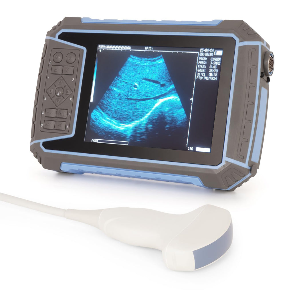 2026 Veterinary Ultrasound Machine for Pregnancy 5.7” HD Display Beginner Vet Handheld Scanner for Cattle, Horse, Pigs, Sheep, Cats, Dogs, Rabbit, Fish