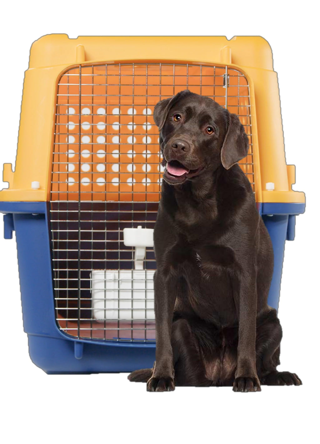 Pet Crate - Durable, Heavy Duty Dog Cat Kennel, Airline Approved Pet Carrier, Pet Palace Dog Kennel, Travel Dog and Cat Crate for Large Dogs Indoor or Outdoor, 7 Sizes