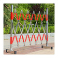 Barriers, Expandable Metal Barricade Safety Barrier Gate Flexible Stainless Steel Outdoor Driveway Garage Door School Farmland Closed Barricade Gate Adjustable Traffic,47.25x236.23in