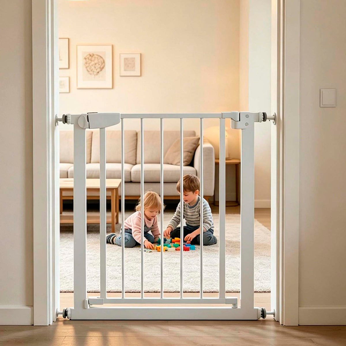 Dog Gate for Doorways, Retractable Pet Gate, Mesh Pet Barrier, Indoor Puppy Gate, Cat Gate, Adjustable Dog Fence, Portable Divider with Extendable Design for Stairs Home