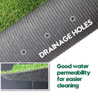 Artificial Grass Turf 11FTX37FT,1,38inch 4 Tone Realistic Synthetic Thick Fake Faux Grass Rug Astroturf Carpet Landscape for Dogs Indoor Outdoor Garden Lawn Mat, with Drainage Holes