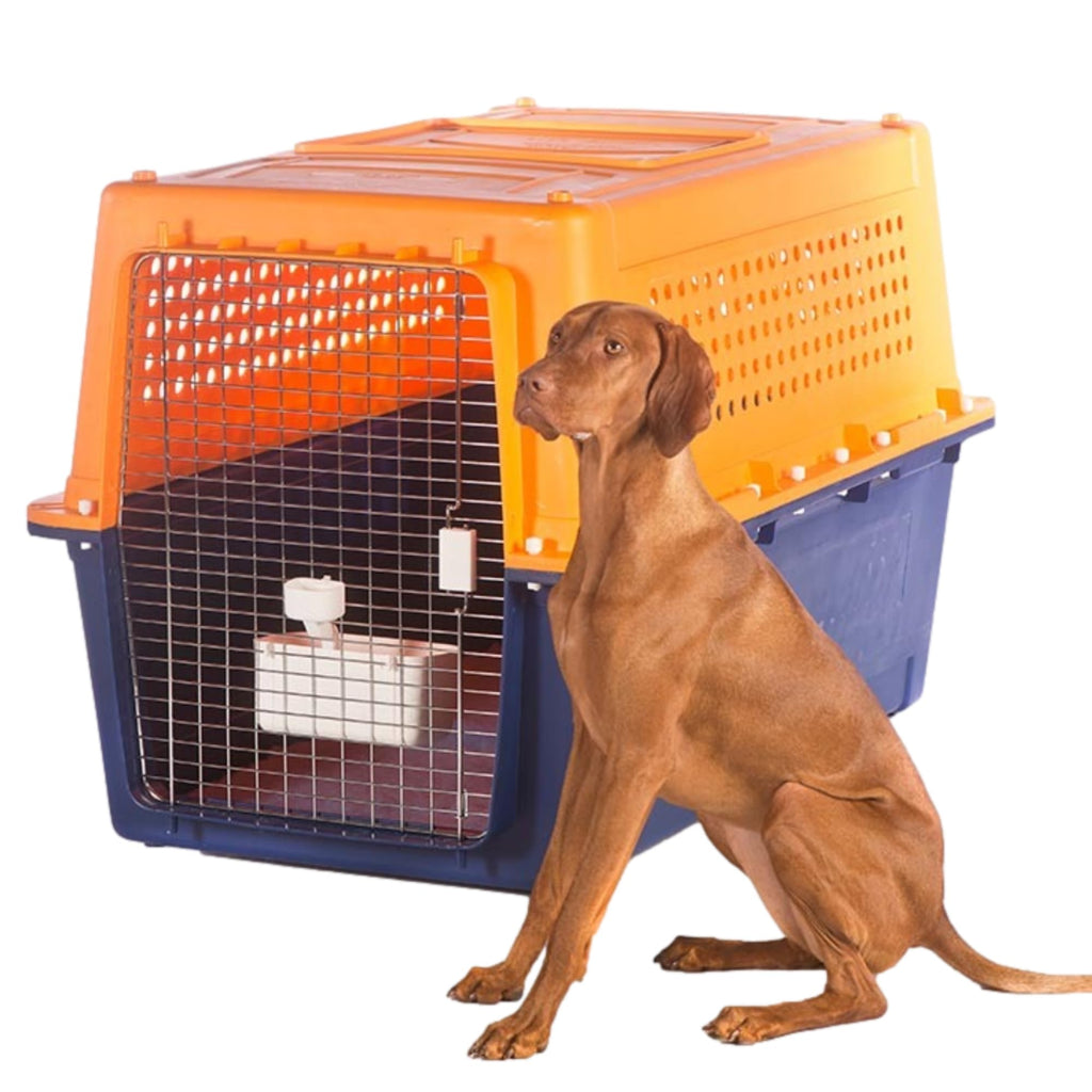 Pet Crate - Durable, Heavy Duty Dog Cat Kennel, Airline Approved Pet Carrier, Pet Palace Dog Kennel, Travel Dog and Cat Crate for Large Dogs Indoor or Outdoor, 7 Sizes