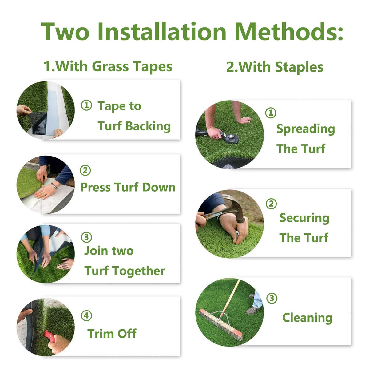Artificial Grass Turf Rug Natural Realistic Fake Grass Roll Artificial Grass Door Mat Non Slip pet Dog Lawn Garden Grass Mat