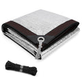 99% Aluminum Shade Cloth, Heavy Duty Reflective Sun Shade Mesh Tarp with Grommets for Outdoor Patio, Garden, Car Cover, Dog Kennel & Greenhouse Canopy(26x66ft/8.0x20m)