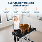 49" Professional Electric Dog Grooming Table, 304 Steel, Heavy Duty