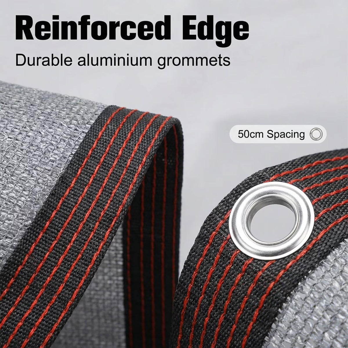 90% Shading Rate 49x56 FT Gray Shade Cloth,UV Resistant Durable Mesh Tarp with Grommets&Reinforced Edges, Shade Net Using for Plants Cover, Greenhouse, Dog Kennel, Patio, Chicken House