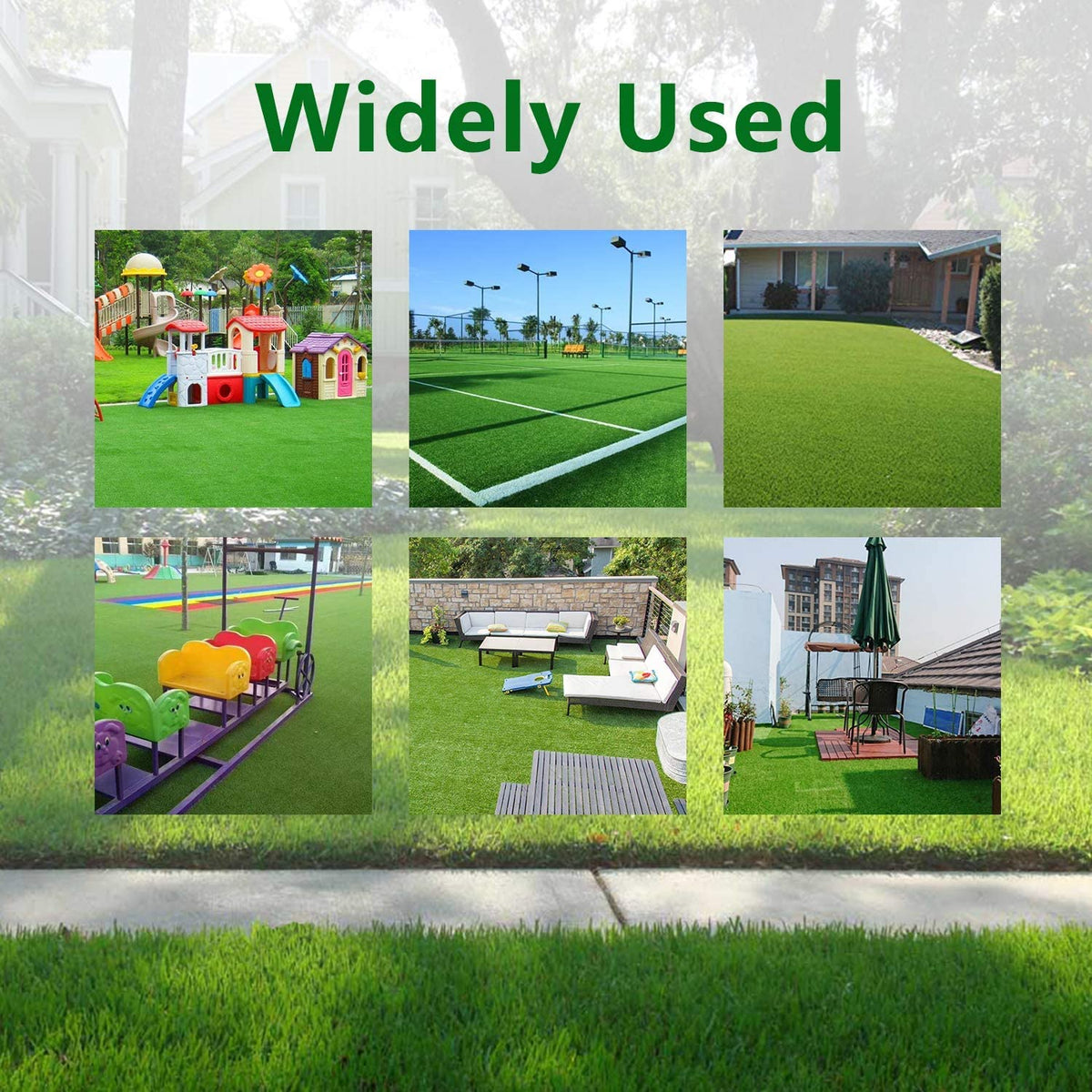 Artificial Grass for Dogs Indoor Outdoor Rug Carpet Customized Sizes Fake Grass for Pets, Realistic Artificial Turf Rug for Patio, Blade Height 1.38 Inch 11Feet X 38Feet