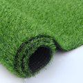 18mm Green Artificial Grass, Fake Faux Grass Turf Mat 15X30ft,Indoor Outdoor Garden Dogs Pet Synthetic Grass Carpet Doormat, Rubber Backed with Drainage Holes