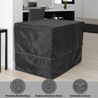 MidWest Homes for Pets Double Door iCrate Starter Kit, 42-inch Dog Crate Bundle for Large Dogs, Includes Cage, Pet Bed, 2 Bowls and Privacy Cover