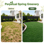 Artificial Turf 7 x 81 ft, Realistic Green Fake Grass with Drainage