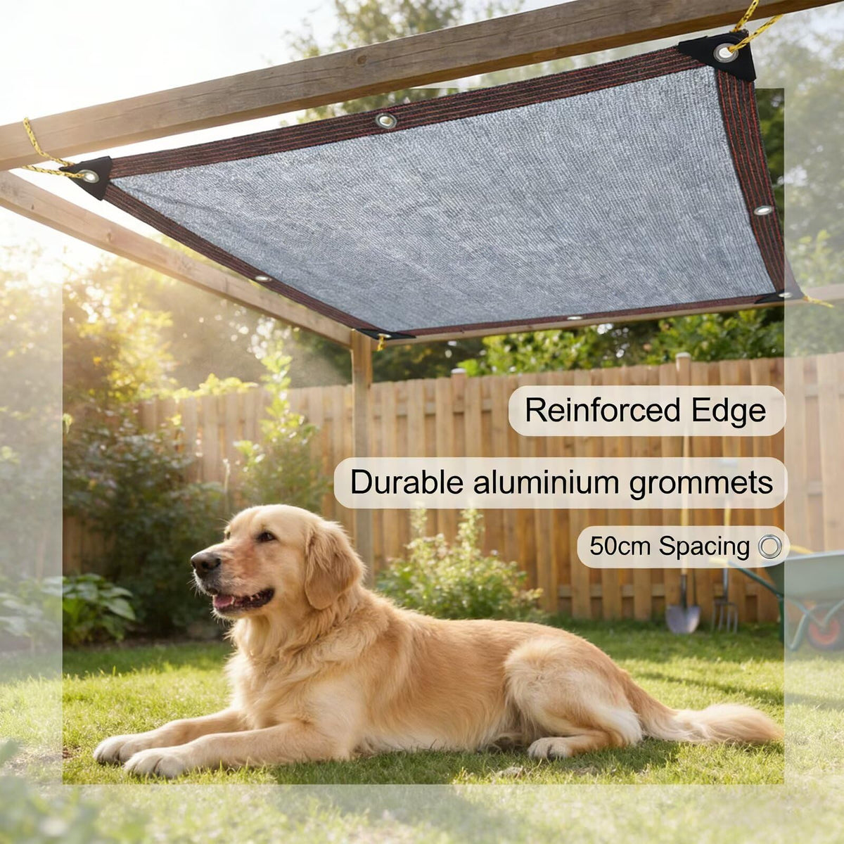 90% Shading Rate 49x56 FT Gray Shade Cloth,UV Resistant Durable Mesh Tarp with Grommets&Reinforced Edges, Shade Net Using for Plants Cover, Greenhouse, Dog Kennel, Patio, Chicken House