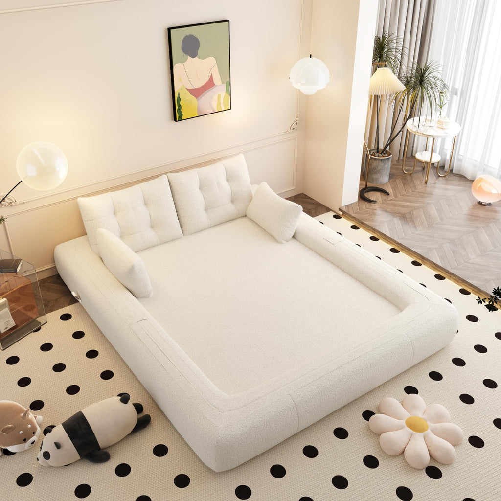 78.7" 3-in-1 Foldable Sofa Bed - Convertible Pet & Human Bed with Non-Slip Base, Foam-Filled T Fabric - Ideal for Large Dogs & Overnight Guests in Living Room or Playroom