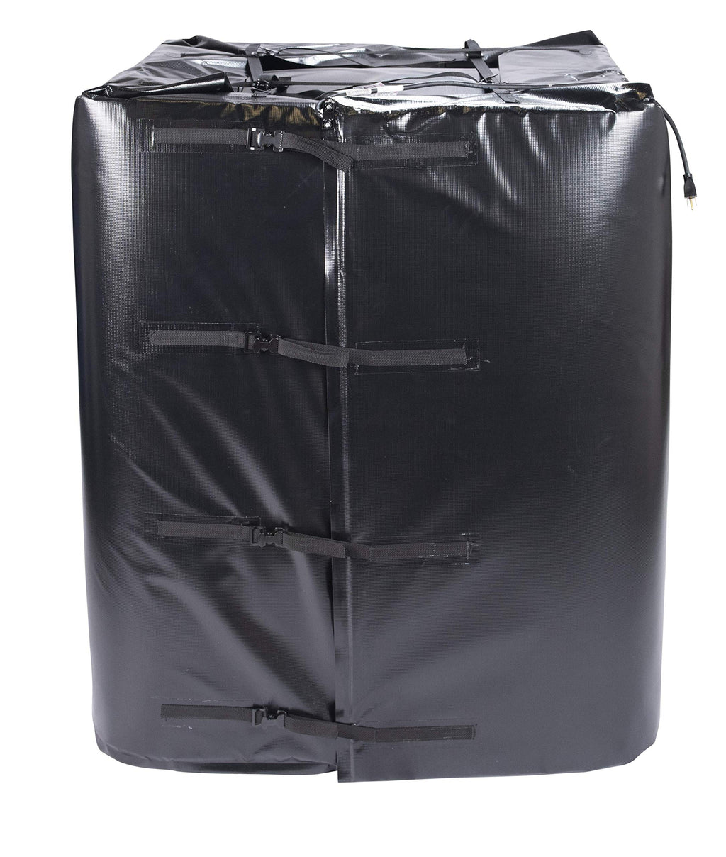 Powerblanket TH275 Insulated IBC Storage Tote Heater, 1440W with Adjustable Thermostat Controller, Fits 275-Gallon Containers, Black (Pack of 2)
