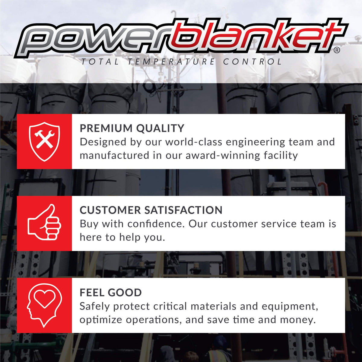 Powerblanket TH275 Insulated IBC Storage Tote Heater, 1440W with Adjustable Thermostat Controller, Fits 275-Gallon Containers, Black (Pack of 2)
